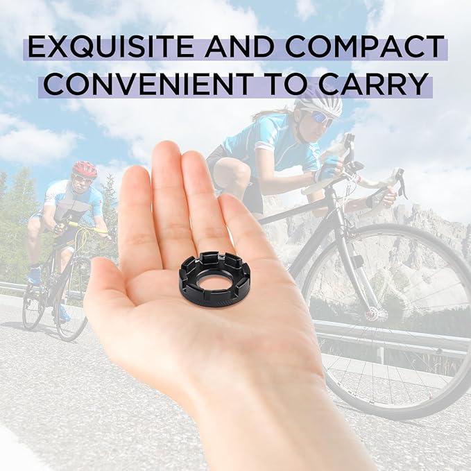 Bike Spoke Adjustment Wrench Bicycle Rim Truing Tool Set,6 Sizes 8 way Wrench Tool,6 in 1 Bike Wheel Spoke Tool for Truing and Repairing Cycling Wheels