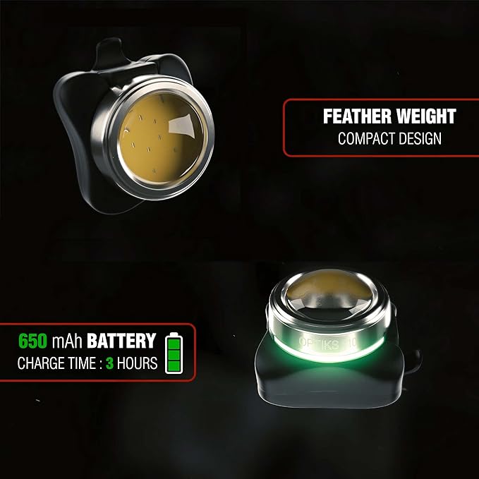 OPTIKS-Blue Rear Bike Light: 220 Lumens - USB Rechargeable -10hr Max - Water Resistant - 5 Modes - Blue LED - or Red SOS - Back Lights for Bicycles Seat Post