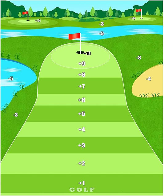 Dollox Golf Chipping Game Set with Hitting Mat – Indoor & Outdoor Practice Kit for Adults & Kids, Family Golf Game with 20 Sticky Balls (No Club)