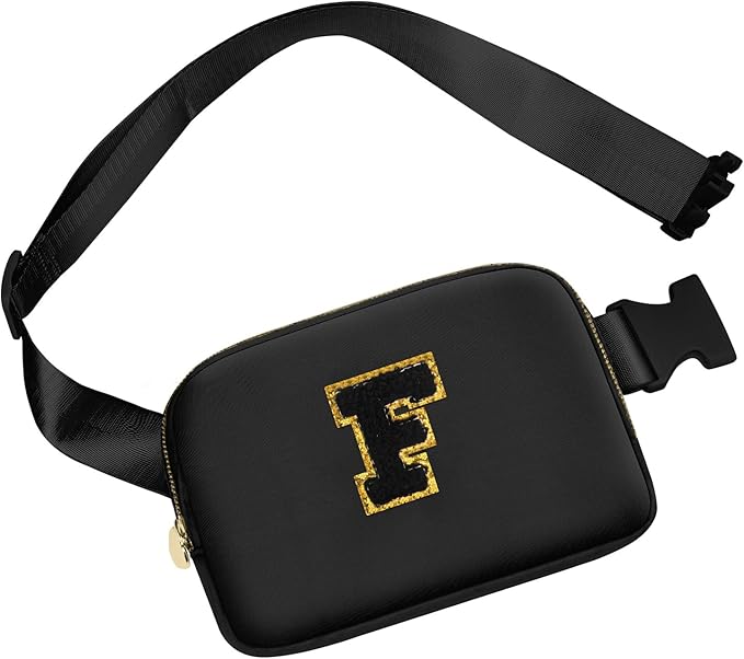 2025 Graduation Gifts for Girls Women Teen Her, Girl Belt Bag Crossbody Fashion Waist Packs Cute Trendy Stuff Essentials Accessories (Black,F)