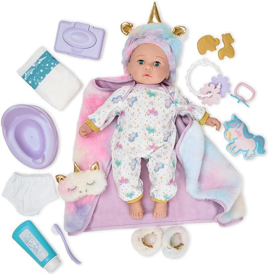 Madame Alexander 14-inch Sweet Smiles® Unicorn Baby Doll Deluxe Playset