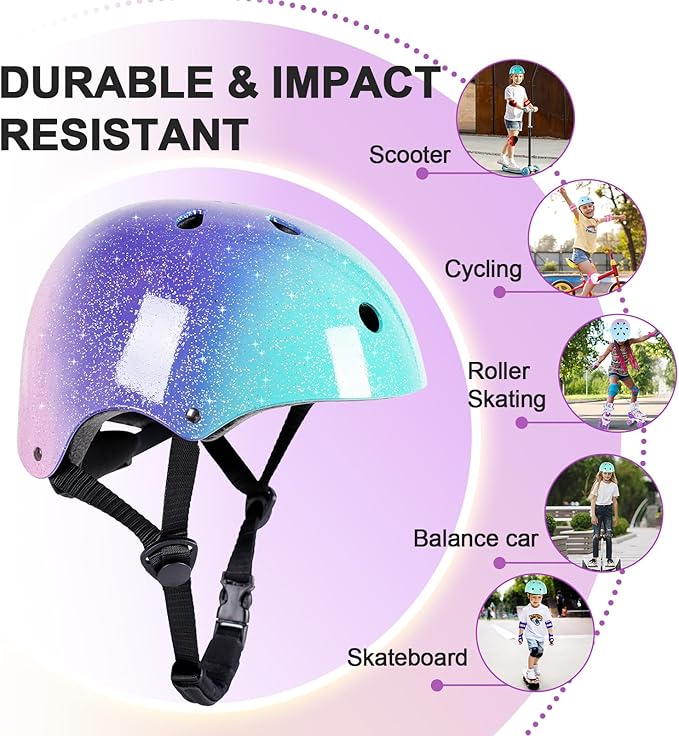 Kids Bike Helmet for 3-5-8-14 Years Kids Girls Boys Youth Bicycle Helmet for Scooter Balance Bike Roller Skating Skateboard Helmet