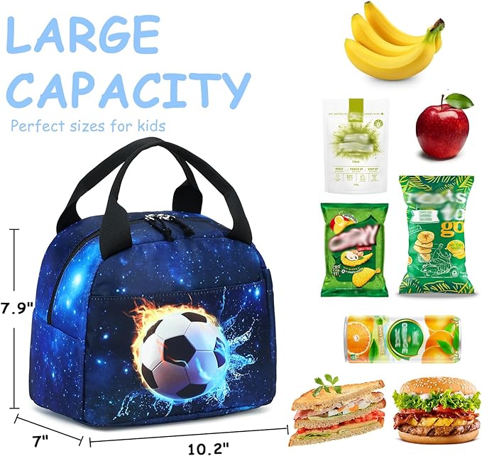 CAMTOP Lunch Box Kids Insulated Lunch Bag Large Reusable Leakproof Cooler Lunch Bags for Boys Girls School Travel Picnic