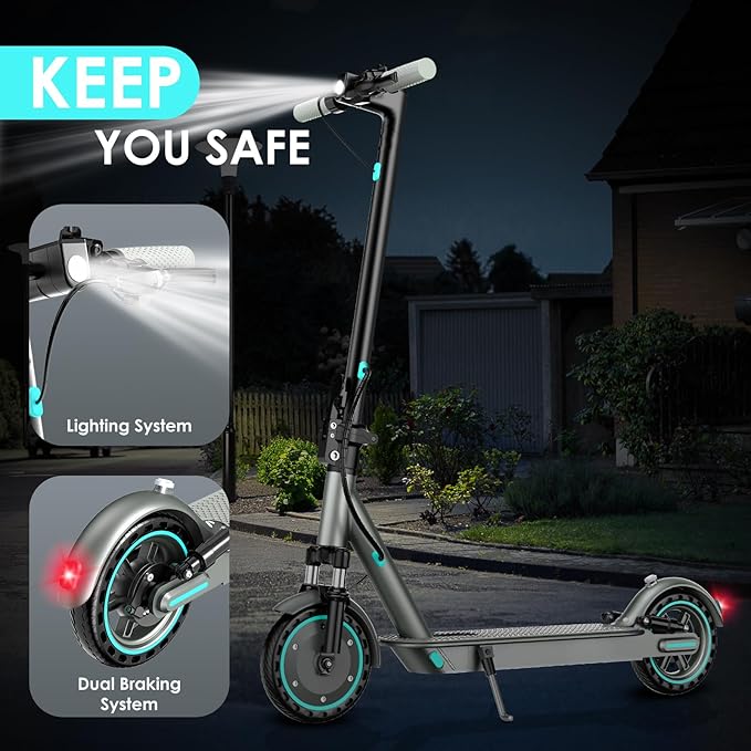 Electric Scooter for Adults, 19/25 Mph Max Speed, 21/25/35 Miles Range,350/500/600W APP Control E-Scooter with 8.5"/10" Inflatable tire, Foldable Escooter with App Control, UL 2272 Certified