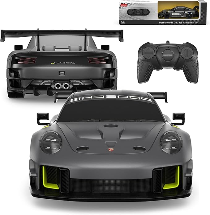 BEZGAR Porsche Remote Control Car - Officially Licensed Porsche 911 GT2 RS Toy Car 1:24 Porsche RC Car Model Vehicle Gift for Boys,Girls,Teens and Adults