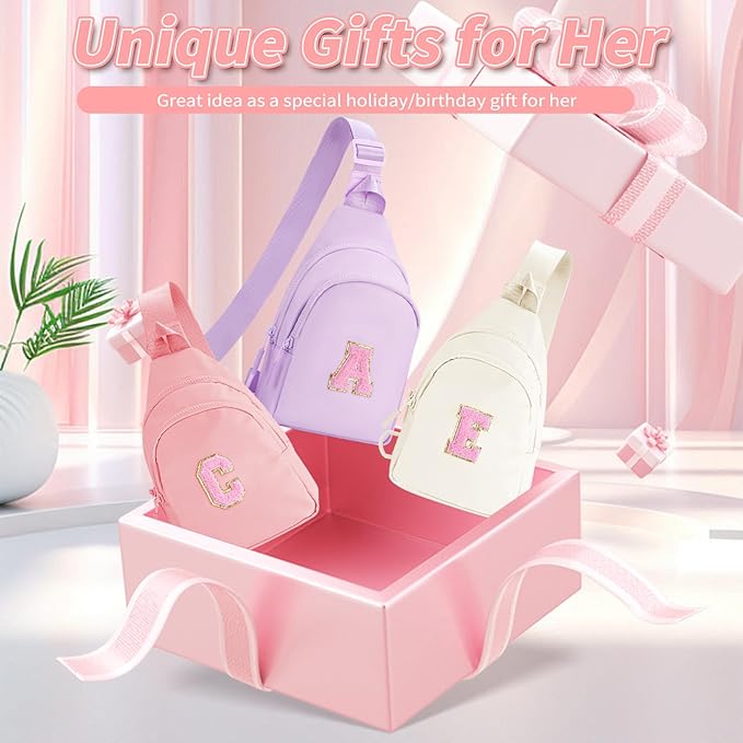 Birthday Gifts for 3 4 5 6 7 8 9 10 11 12 13 14 15 16 Year Old Girls,Crossbody Sling Bag Backpack Fanny Pack Purse for Teen Girl Kid Daughter Sister Her,Cute Trendy Stuff - Peach,R