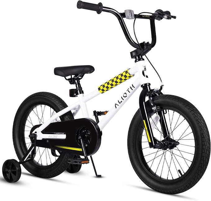 12 14 16 20 Inch Kids Bike BMX Style Bicycle with Training Wheels for 2-14 Years Old Toddlers Boys Girls Coaster Brake Multiple Colors