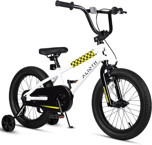 12 14 16 20 Inch Kids Bike BMX Style Bicycle with Training Wheels for 2-14 Years Old Toddlers Boys Girls Coaster Brake Multiple Colors