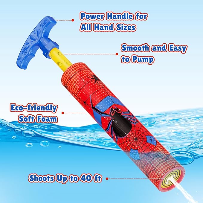 LQYoyz Water Gun 6 Pack Cool Super Water Soaker Blaster Squirt Guns 40 Ft Water Shooter Swimming Pool Beach Summer Party Outdoor Water Game Fighting Toys for Kids Adults