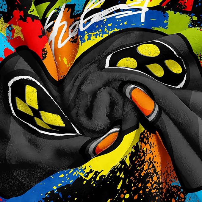 lirs Bedding Gaming Throw Blanket 80" x 60’’ Super Soft, Fleece, Gamer Gift for Couch Sofa for for Kids Boys Teens Video Game (MT-A19, 80’’x60)