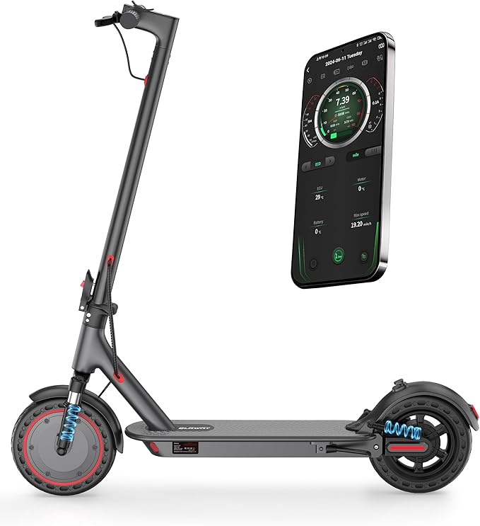 Electric Scooter for Adults - 350W/500W Motor, 8.5"/10" Solid Tire, Top Speed 19 MPH, Max 16-22 Miles Ranges, Load 265LBS, Aluminum Alloy Frame Foldable Commuting Escooter for Adults & Teens