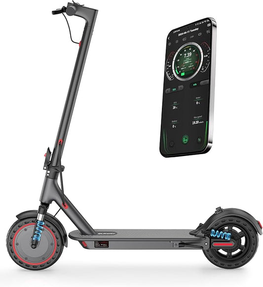 Electric Scooter for Adults - 350W/500W Motor, 8.5"/10" Solid Tire, Top Speed 19 MPH, Max 16-22 Miles Ranges, Load 265LBS, Aluminum Alloy Frame Foldable Commuting Escooter for Adults & Teens