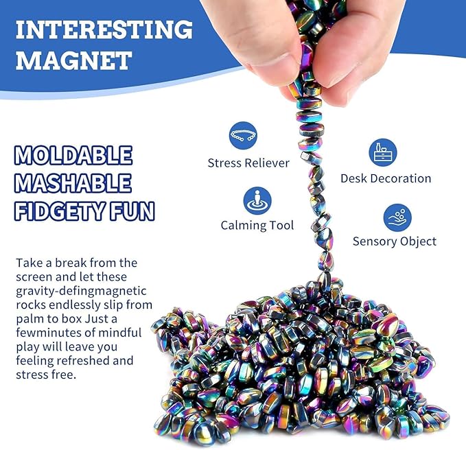 1100pcs Putty, Fidget Toys, Fidget Toys Adults ，Sensory Toys，Adults Gifts,Desk Fidgets Toys for Office Stress/Anxiety Relief (1100 PCS(Colour))