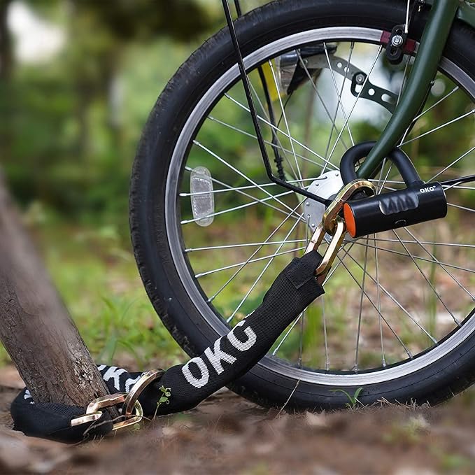 OKG Maximum Heavy Duty Security Chain 2.6 ft x 1/2 in Thick, Hardened Alloy Steel Lock Chain, Cut Proof Chain Ideal for Motorcycles, E-Cargo Bike, and Garage Security, Ultra Protection (No Lock)