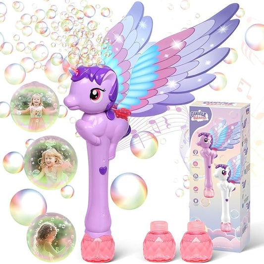 Dolanus Bubble Wands for Kids Toys Ages 3-8 Year Old: Unicorn Toys Princess Wand, Toddler Girl Toy Age 3 4-5 6 Years Old, Outdoor Party Birthday Gifts for 3 4 5 6 7 8 Year Old