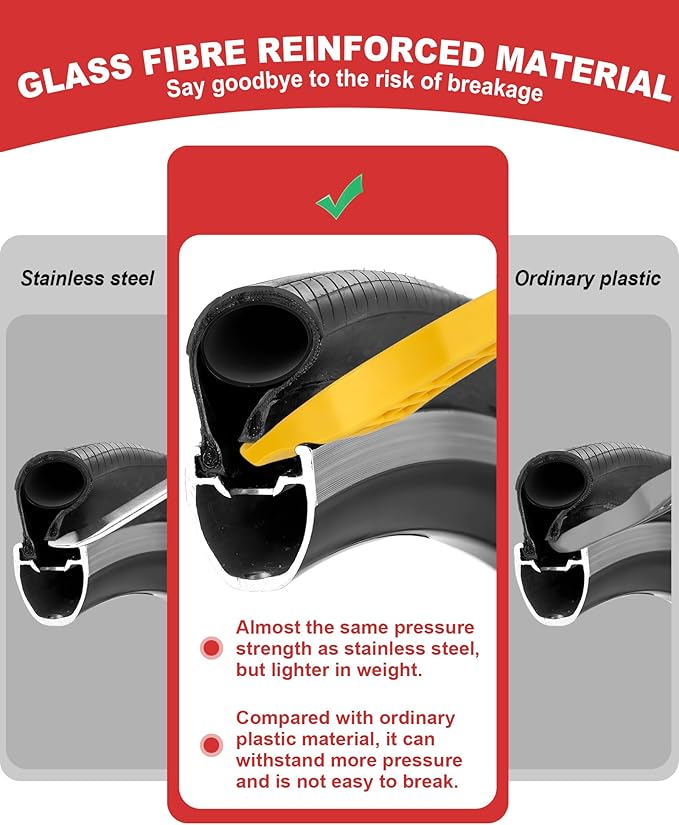 Bike Tire Repair Kit, Bicycle Inner Tube Puncture Patch Kits Contains 12 PSC Glueless Bike Tire Patch and Enhanced Material Tire Levers, Bike Patch Kit for Mountain and Road Bikes.