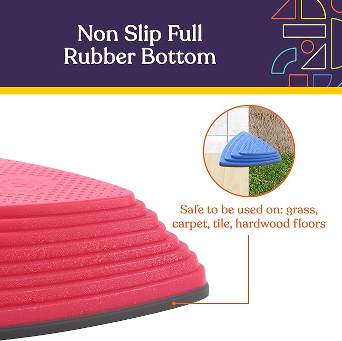 Special Supplies 10 Stepping Stones for Kids Indoor and Outdoor Balance Blocks Promote Coordination, Balance Strength Child Safe Rubber, Non-Slip Edging