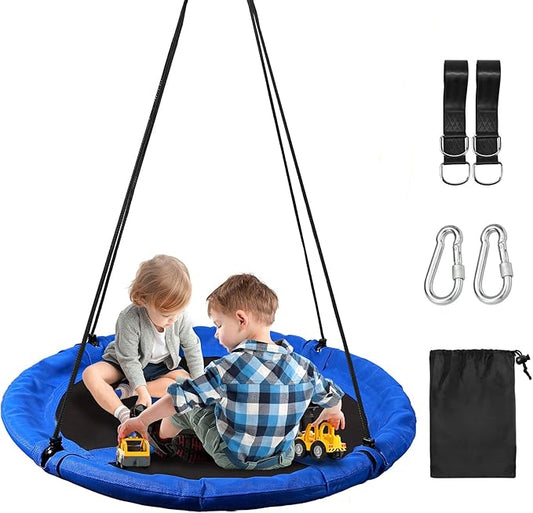 RedSwing 43" Saucer Tree Swing for Kids Indoor Outdoor, Large Round Swing, 500 Lbs Weight Capacity, Perfect for Tree, Swings Set, Backyard, Playground, Easy Install