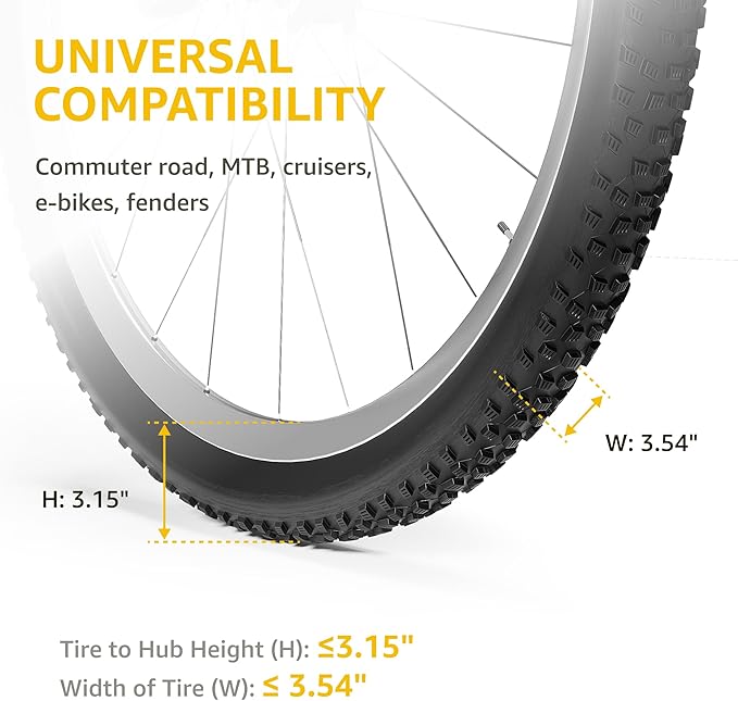 monTEK Swivel Bike Wall Mount, Bike Hangers for Garage, Space-Saving Vertical Bike Rack, Sturdy Bike Storage Rack Holds Up to 66lbs, Easy to Install, 4 Pack