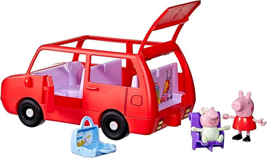 Peppa Pig Peppa's Big Family Car with 2 Figures (Fits 5), Toy Car Playset for Girls and Boys, Kids, Ages 3+