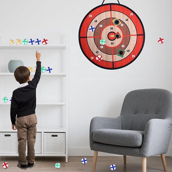 Bean Bag Toss & Ball Toss & Ring Toss,5-in-1 Outdoor Toys for Kids,Family Games for Kids and Adults,Gift for Christmas and Birthday