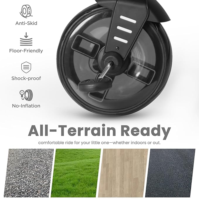 Toddler Bike Stroller for Baby 10 Months to 6 Years Old, 8-in-1 Foldable Stroller Bike for Toddlers 3-5 Boys & Girls Gifts Trike — Adjustable Handle, Triple Footrest, Canopy & Storage Bag