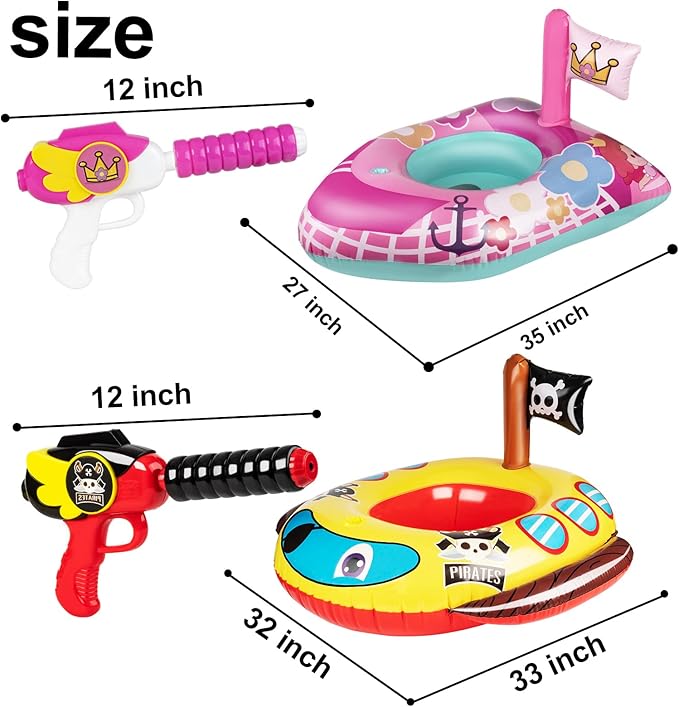 10Leccion Kids Pool Floats for Toddlers Ages 3-8, Fun Summer Water Toys