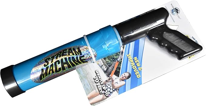 Stream Machine Water Gun Launcher - Single Barrel Water Blaster - Squirt Gun for Outdoor Games - Swimming Pool Toys (Colors Vary)