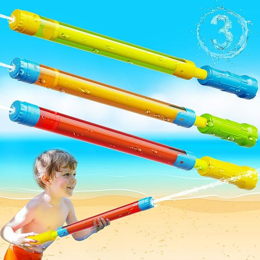 Water Gun Toy - 3 PCS Outdoor Squirt Gun Pool Toys for Kids & Adults Water Guns for Swimming Pool Beach Summer Party Games