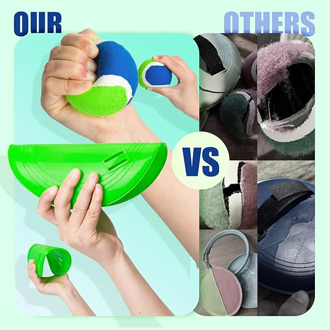 EVERICH TOY Upgraded Toss and Catch Ball Game Set, Kids Toy Stocking Stuffers for Boys Girls Ages 3-12, Includes 2 Paddles 2 Sticky Balls, Water-Resistant Indoor Outdoor Toy for Beach Pool Yard