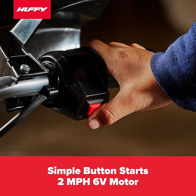 Huffy Ride On Motorcycle for Kids, Ideal for Ages 2-5 Years, 6V Rechargeable Battery, Training Wheels, Realistic Engine Sounds, Max Weight 65lbs, 2 MPH, Blue