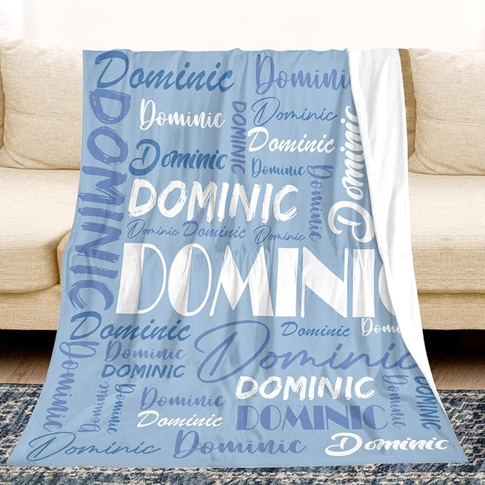 Dr.TOUGH Personalized Name Blanket Personalized Blanket for Adult Kids Flannel Customized Personalized Blankets and Throws
