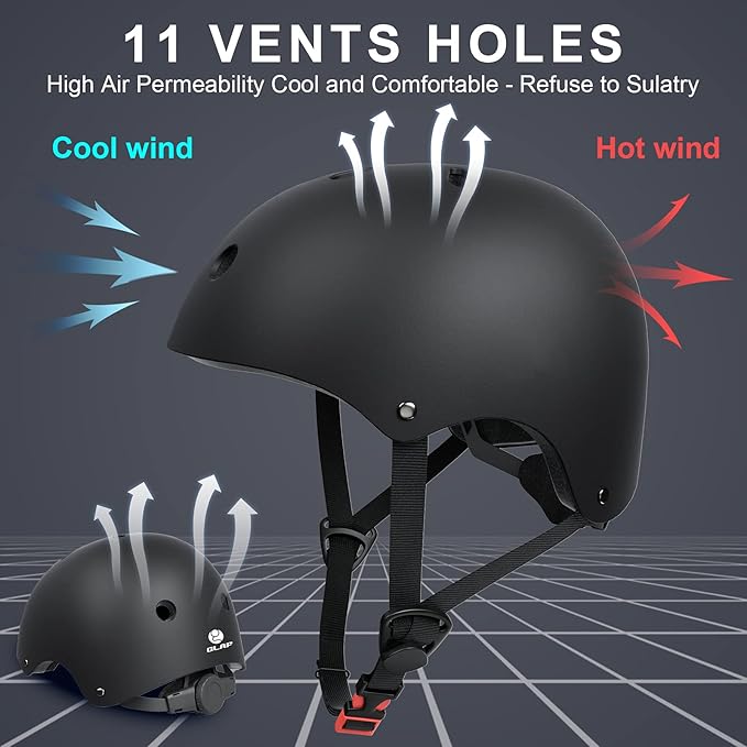 Glaf Toddler Helmet for 2-8 Years Kids Bike Helmets Baby Girls Boys Multi-Sport Adjustable Skateboard Bicycle Helmet Lightweight 3 Sizes for Toddler to Youth 8-14