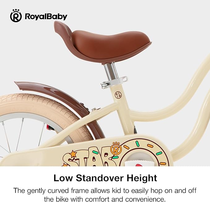 RoyalBaby Girls Bike Classic & EZ Kids Bike, Balance and Pedal Bicycle, 12 14 16 18 20 Inch Toddlers to Big Kids 3-10 Years