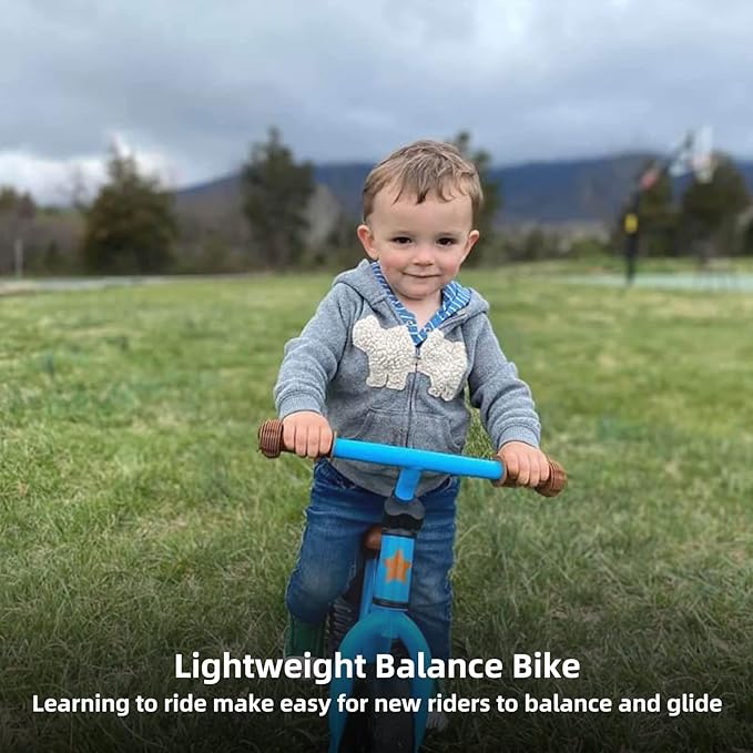 JOYSTAR 10"/12" Toddler Balance Bike for Girls & Boys, Ages 18 Months to 5 Years, Kids Push Bike with Footrest & Adjustable Seat Height, First Birthday Gifts for 2-5 Boys Girls