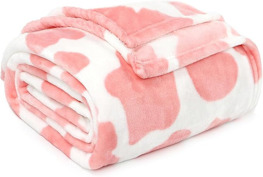 Lightweight Blanket Pink Soft Fleece Blankets Small Warm Throw Blanket for Bed