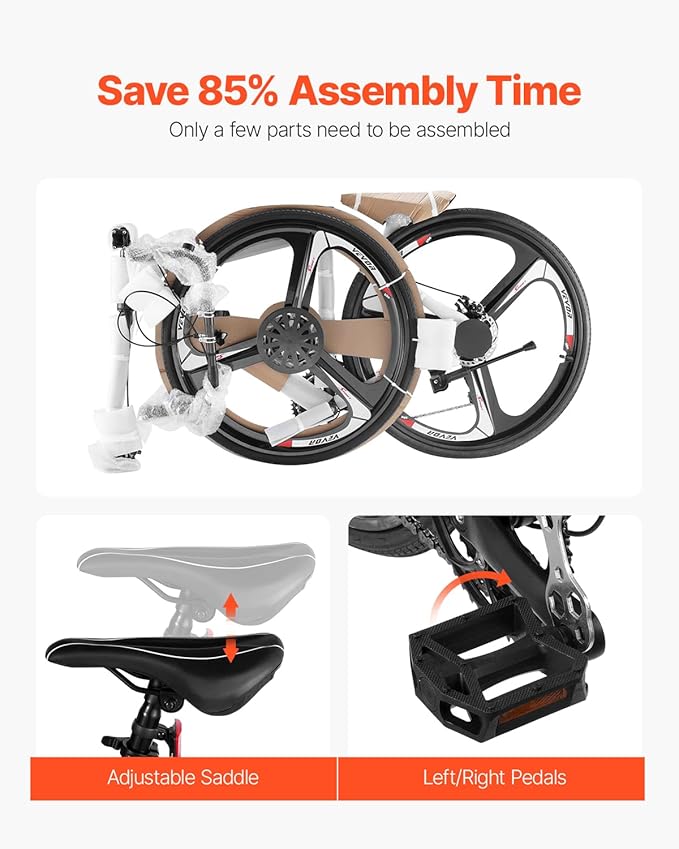 VEVOR Road Bike, 700C Wheels Racing Bike, Shimano Drivetrain City Commuter Road Bicycle, Urban Adult Sport Bicycle with Drop Bar, for Men and Women