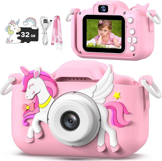 Kids Camera Toy, masterbee Children Camera Toys for Kid Age 3-12, Christmas/Birthday Gifts for Girls, 1080P HD Video Kids Digital Camera, Gift for 3 4 5 6 7 8 9 10 11 12 Year Old Girl