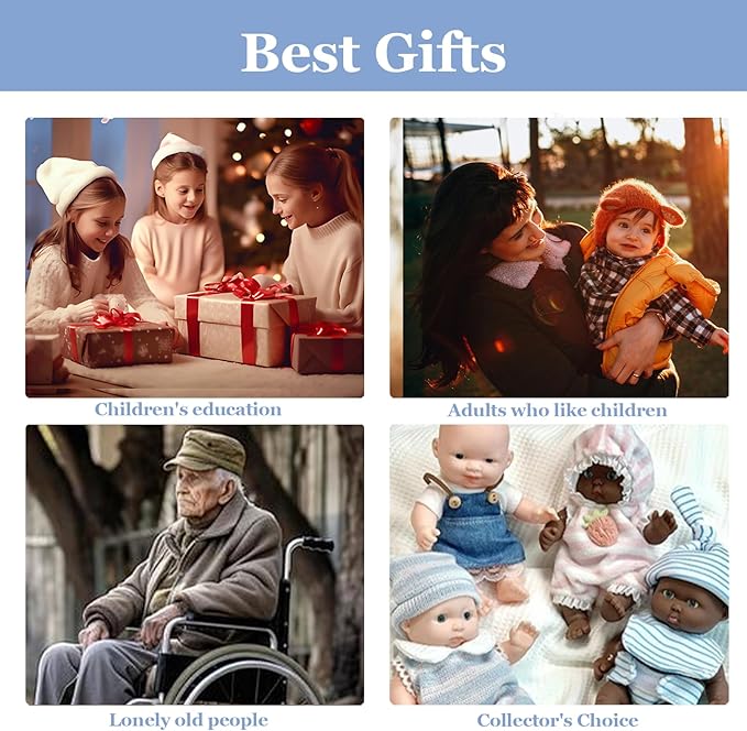 16.14 in Full Silicone Reborn Baby Dolls, 1:1 Lifelike Newborn Dolls Non Vinyl Realistic Reborn Toddler Dolls Boy Washable Sleeping Doll