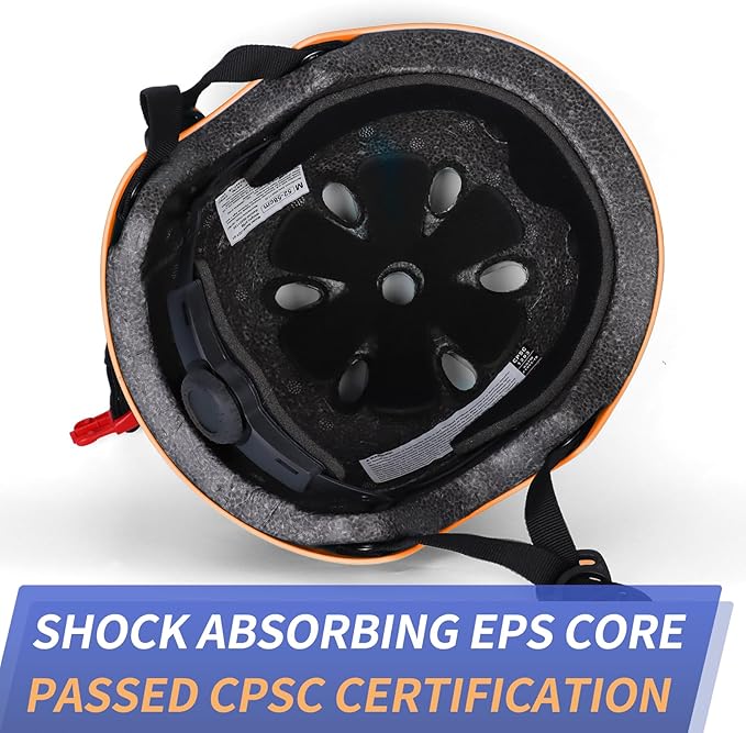 BURSUN Kids Bike Helmet Ventilation & Adjustable Toddler Helmet for Ages 2-14 Kids Boys Girls Multi-Sport Helmet for Skateboard Roller Skateing Bicycle Scooter blance Bike