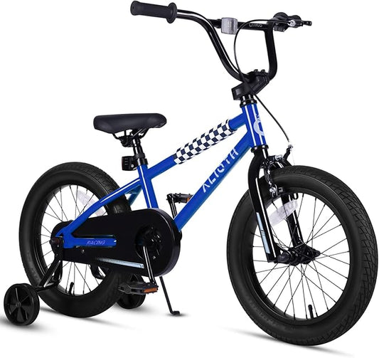 12 14 16 20 Inch Kids Bike BMX Style Bicycle with Training Wheels for 2-14 Years Old Toddlers Boys Girls Coaster Brake Multiple Colors
