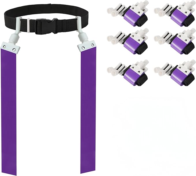 Gameday Flag Football Set – Kits for 2–14 Players w/Belts, Agility Cones & Carry Bag – Available in Multi Colors & Sizes