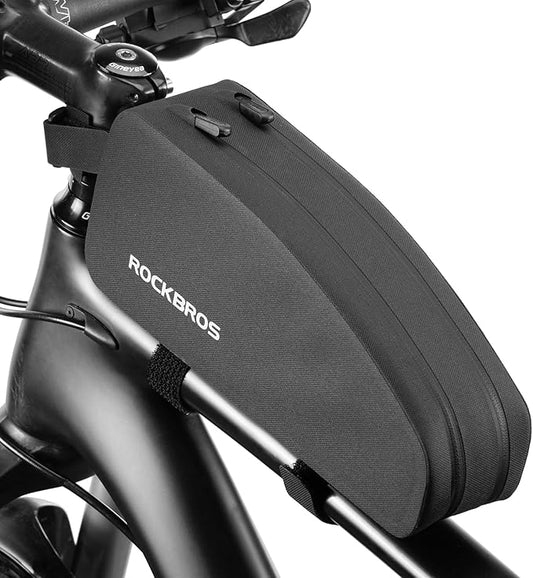 ROCKBROS Top Tube Bag Bike Frame Bag with Dual Zippers Bike Pouch