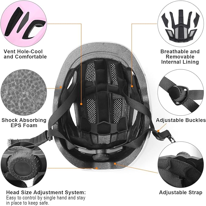 GLAF Baby Bike Helmet Toddler Helmets for 1 Year Old and up Infant Girls Boys Multi Sport Adjustable for Scooter Bicycle Kids Youth Child Skateboard Safety Cycling