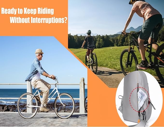 LECHI Bike Tire Repair Kit with Vulcanizing Patches,Stainless Steel Levers,Valve core Wrench for Motorcycle BMX Cycling MTB Road Mountain Bicycle(40 PCS)