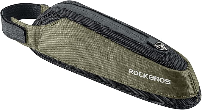 ROCKBROS Bike Top Tube Bag Bike Frame Bag Bike Triangle Bag Small Aerodynamic Bag for Triathlon and Gravel Bikes