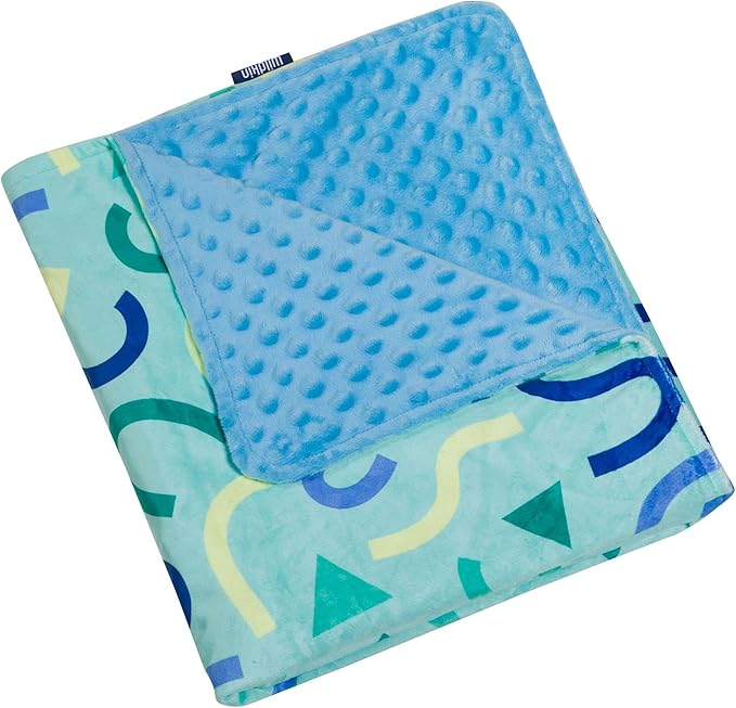 Wildkin Plush Baby Blanket – Soft & Cozy Comfort, Ideal for Toddlers, Travel & Daycare - Confetti Blue