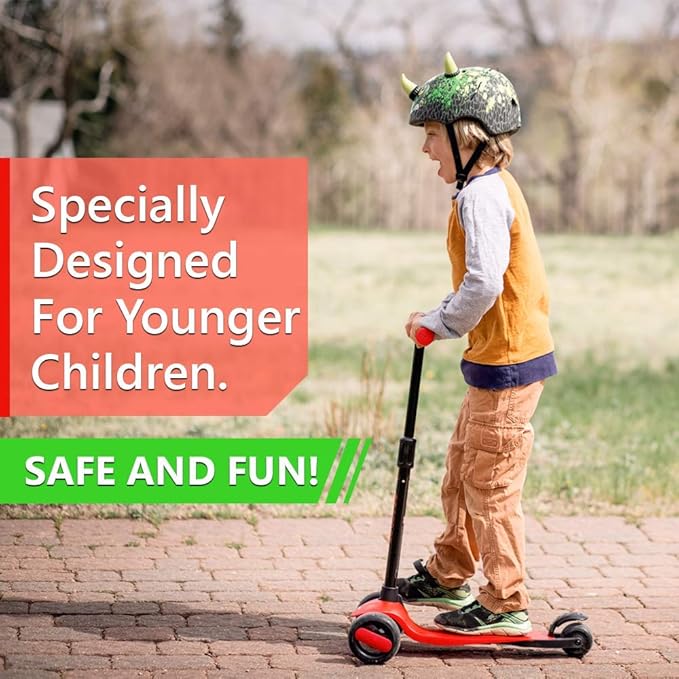 New-Bounce Scooters for Toddlers - 3 Wheel Scooter for Kids with Adjustable Handlebar - The GoScoot MAX is Perfect for Children and Toddlers, Girls and Boys Ages 3-10