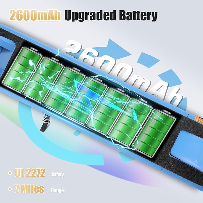 Caroma Electric Scooter for Kids Ages 6-14, 180W/150W Motor & 10 Mph, 85 Mins Ride Time, Adjustable Height & Speed, LED Display & Colorful Lights, Kids Electric Scooter, Best Gifts for Girls and Boy