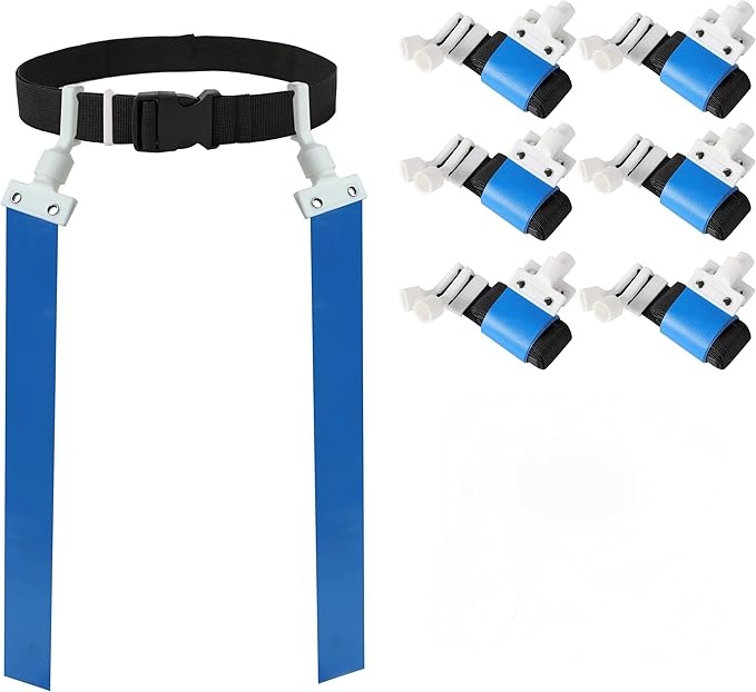 Gameday Flag Football Set – Kits for 2–14 Players w/Belts, Agility Cones & Carry Bag – Available in Multi Colors & Sizes